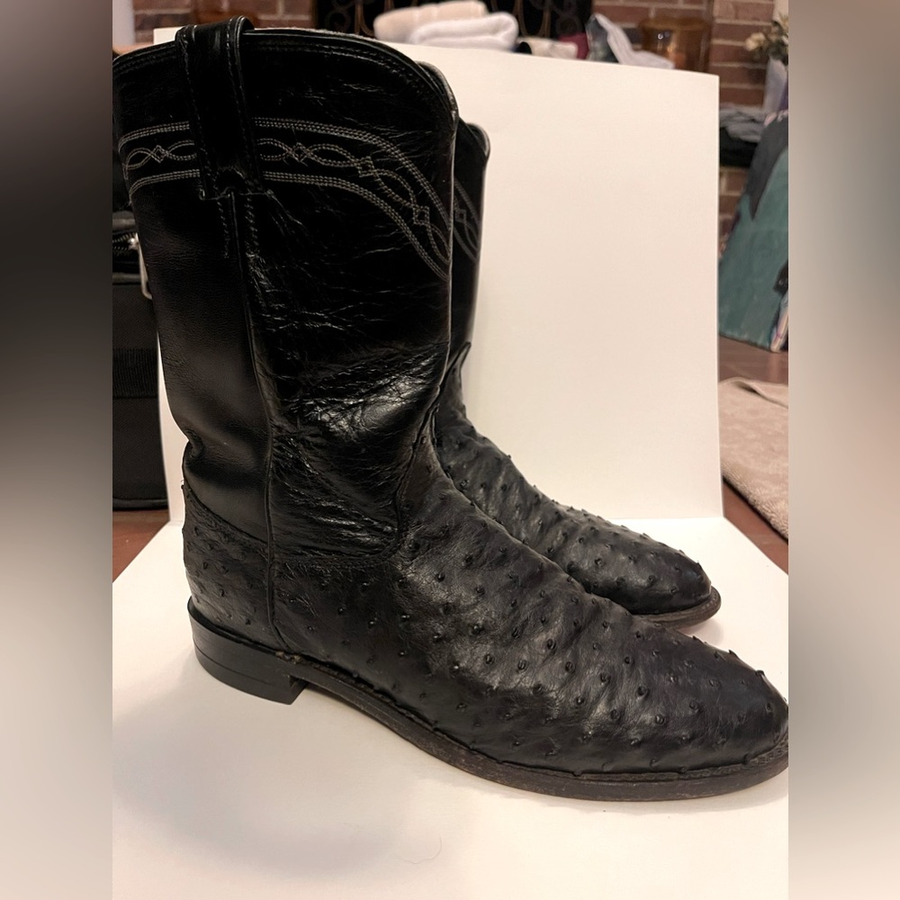 Ostrich Justin Cowboy Boots